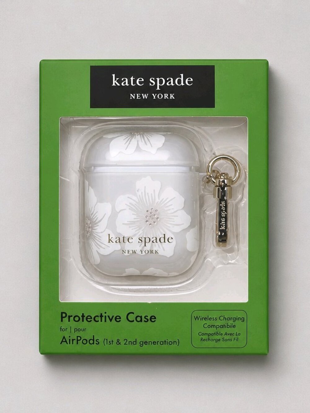 Kate Spade New York Hollyhock AirPods Protective Case Wireless Charging Compatib